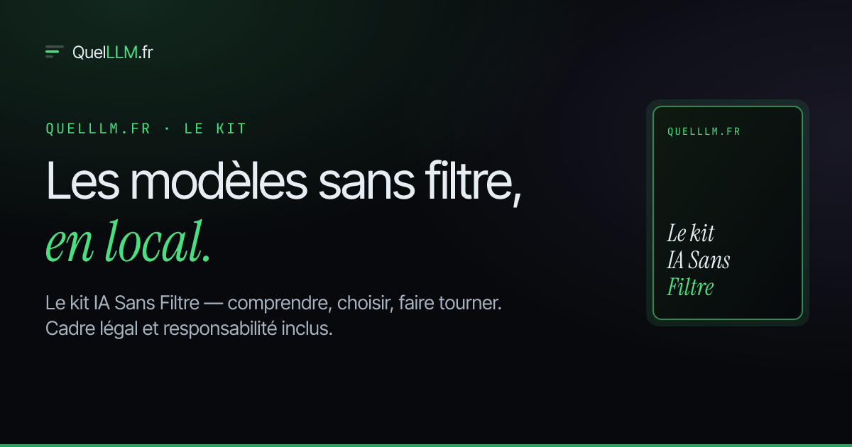 Couverture : Le kit IA Sans Filtre